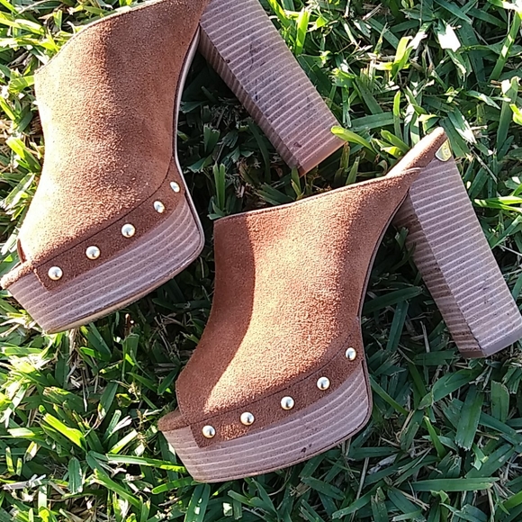 MICHAEL KORS PEEP TOE CLOGS 6M - Picture 3 of 16